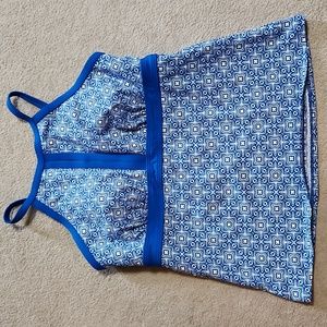 Lands End  Tankini Swim Suit Top - Adjustable Straps - Size 10